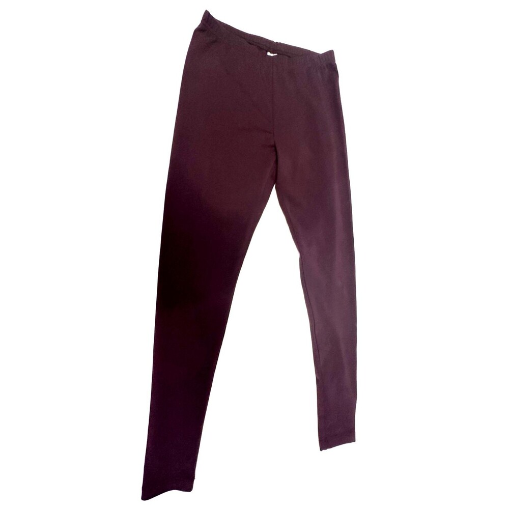 J JILL WOMENS PIMA ANKLE LEGGINGS ACAI/BURGUNDY SIZE XS